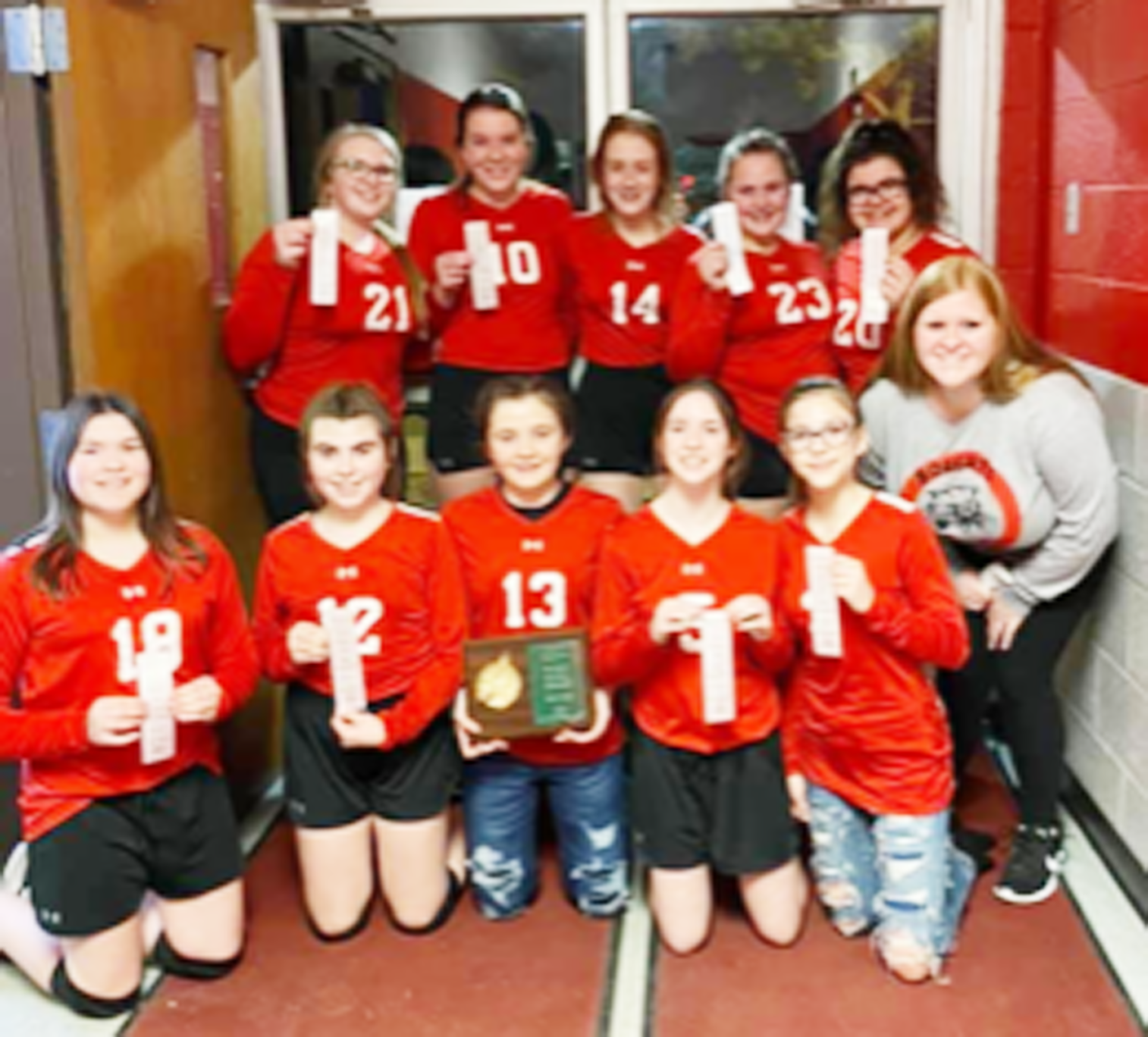 Rossville-Alvin eighth graders take third at county